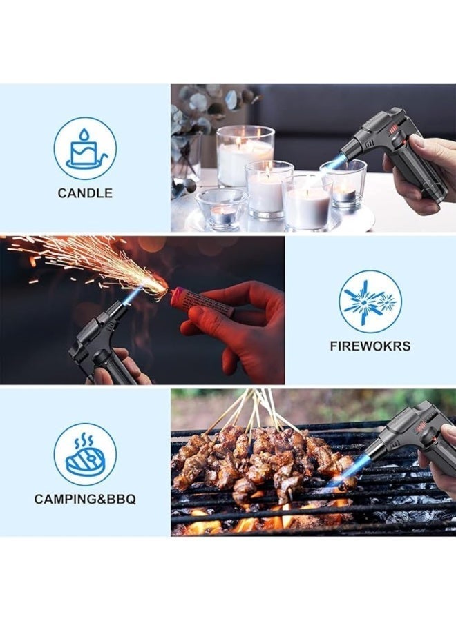 فينيكس عبوة من ٣ ولاعات يدوية | ولاعة محمولة قابلة لإعادة التعبئة بغاز البوتان، مقاومة للرياح، آمنة، متعددة الاستخدامات، للشموع والمدافئ ونيران المخيمات والشوايات | مجموعة متنوعة الألوان - Image 2